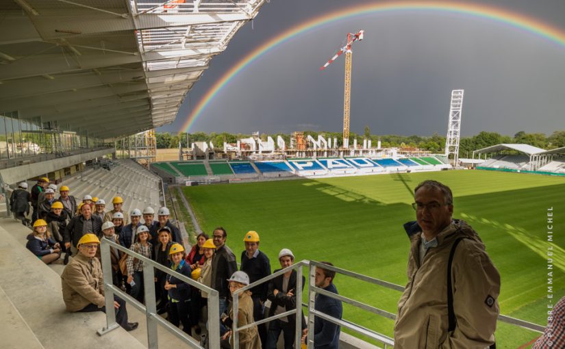 Visite du stade du Hameau